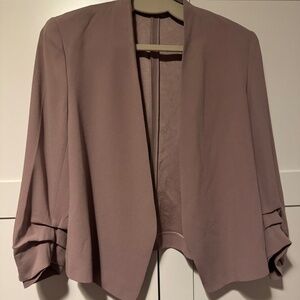 Babaton Blush Pink Crepe Blazer - size 12
